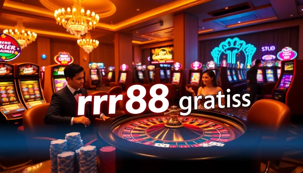 Experience the excitement of rr88 gratis with vibrant casino gaming action and winning moments.