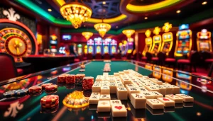 Engage in link mahjong gaming while enjoying a luxurious casino atmosphere.