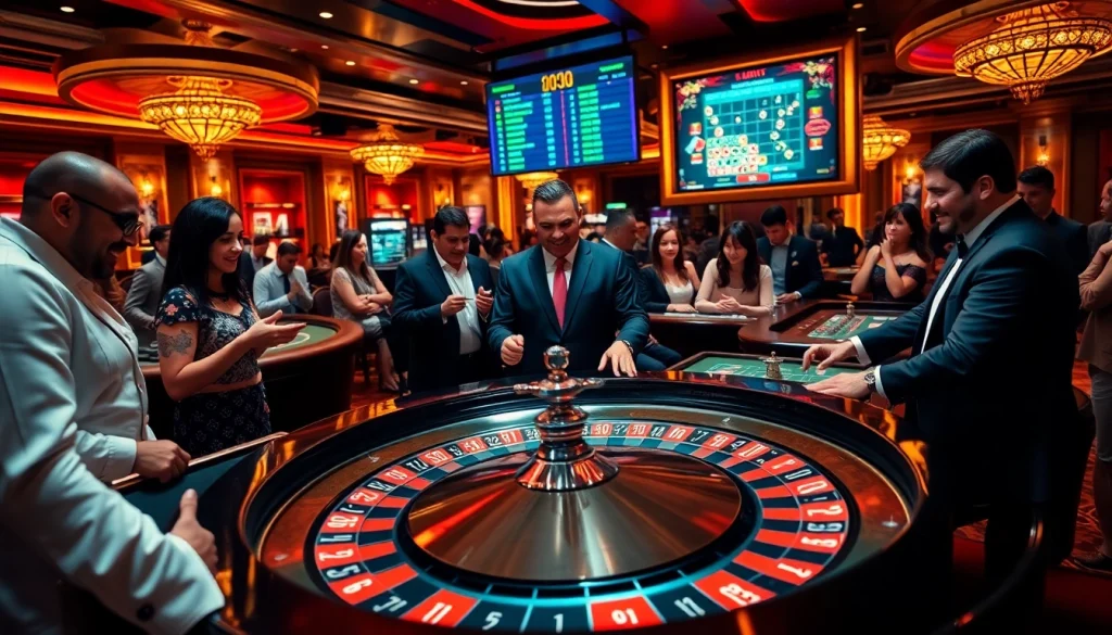 Play exciting games at https://debet23.com/ while enjoying a luxurious casino experience filled with poker chips and thrilling roulette.