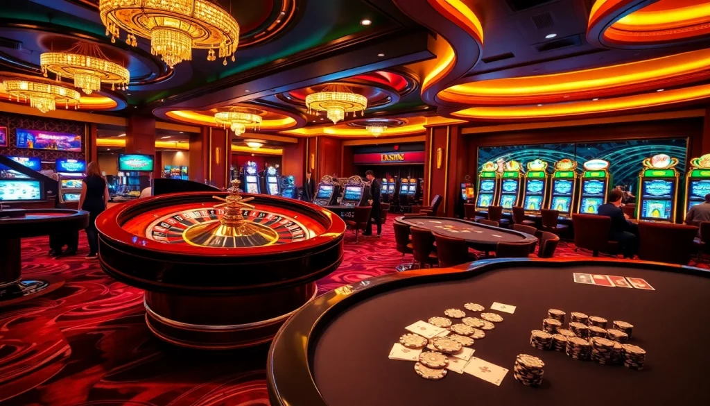 Experience the thrill of trang chủ 88t with vibrant casino interiors and dynamic gaming elements.