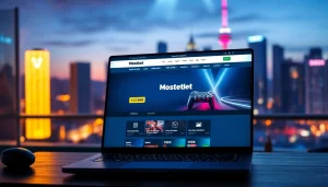 Mostbet depozit bonusu ilə istifadə etməyə hazır müasir kompüter dəsti.