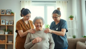 Supportive caregivers provide senior care austin tx in a warm home environment, ensuring comfort.