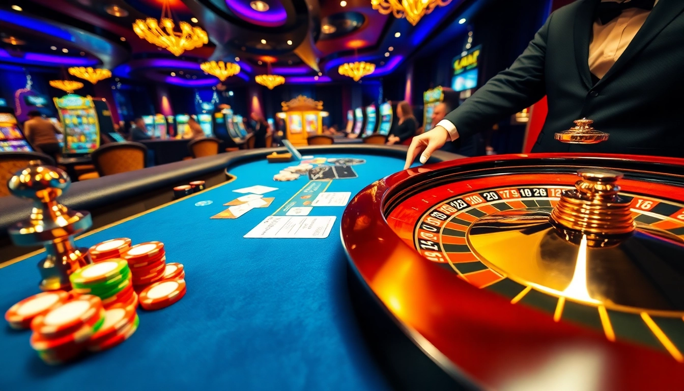 Découvrez l'excitation du meilleur casino en ligne avec des jeux de poker dynamiques et une roue de roulette tournante.
