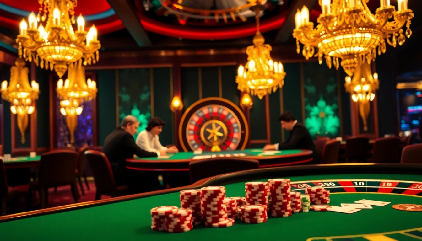 Découvrez l'excitation du meilleur casino en ligne avec un jeu de poker vibrant à une table luxueuse.