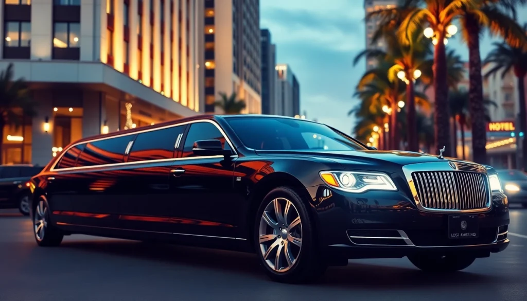 Luxurious Los Angeles limo showcasing premium service and elegance.