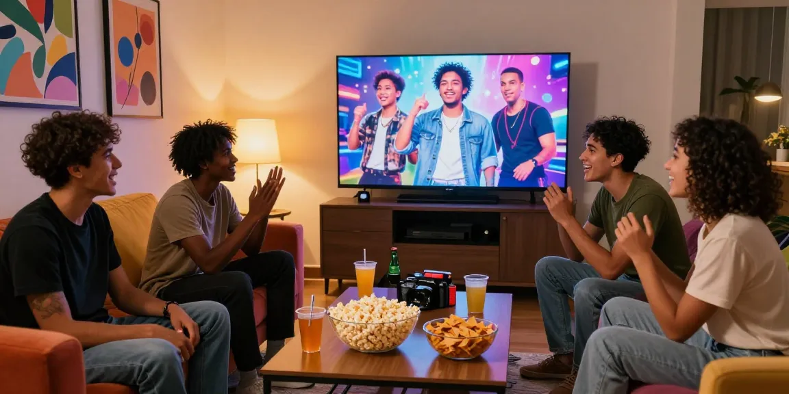 Exciting Smash or Pass game night with diverse friends enjoying AI-generated images and lively discussions.