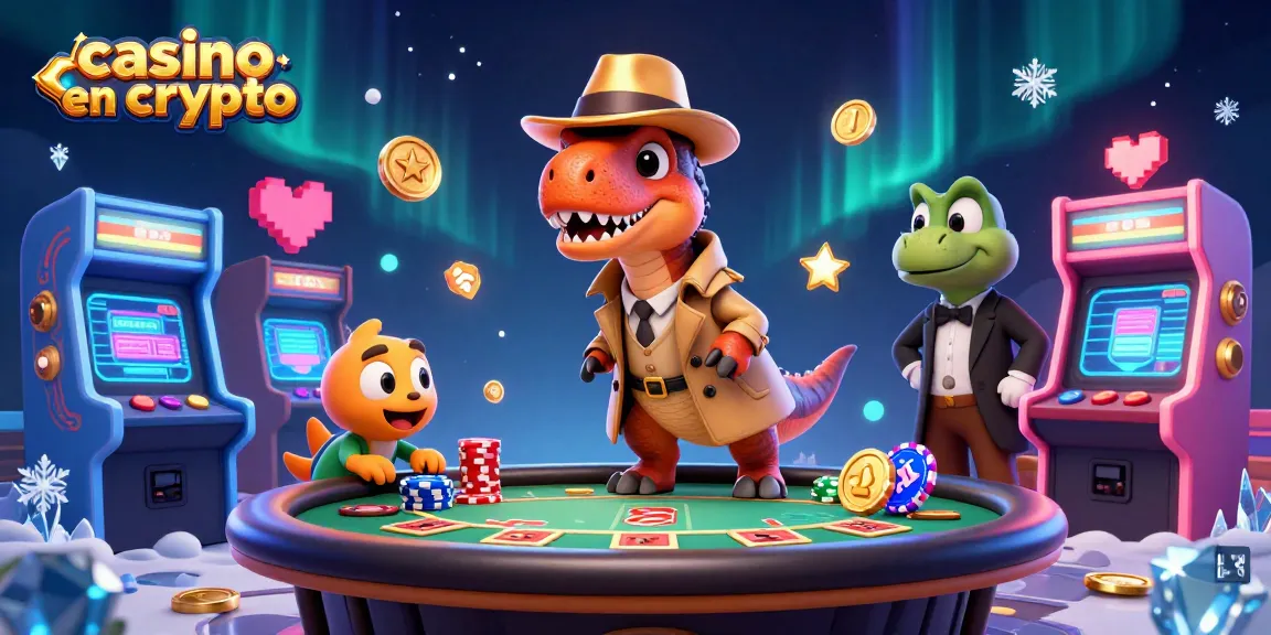 Jouez au casino en crypto avec des personnages animés dans une scène dynamique captivante.