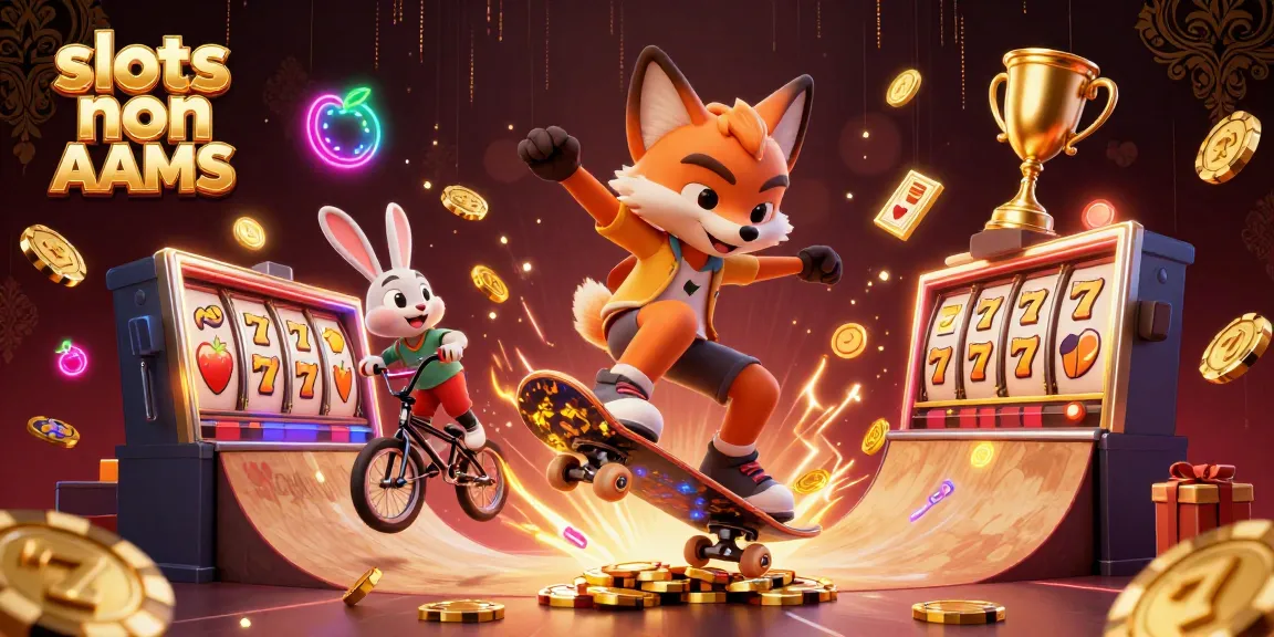 Vivi un'esperienza di gioco emozionante con le slot non AAMS in quest'illustrazione vibrante di un casinò.