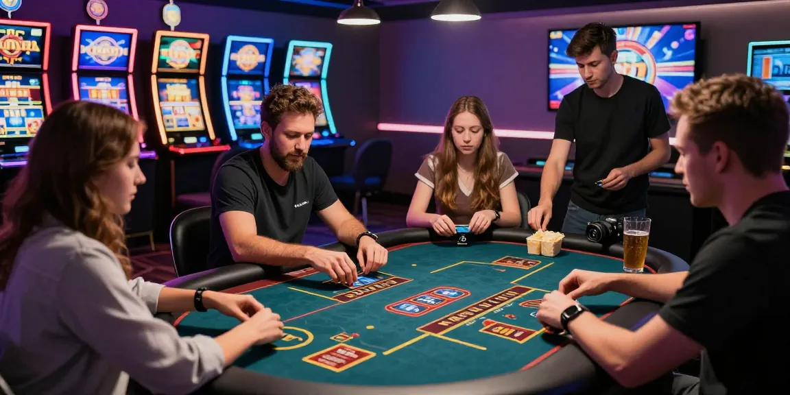 Players enjoying credit card casinos at https://scoarch.org.uk with vibrant game graphics, modern setup, and lively atmosphere.
