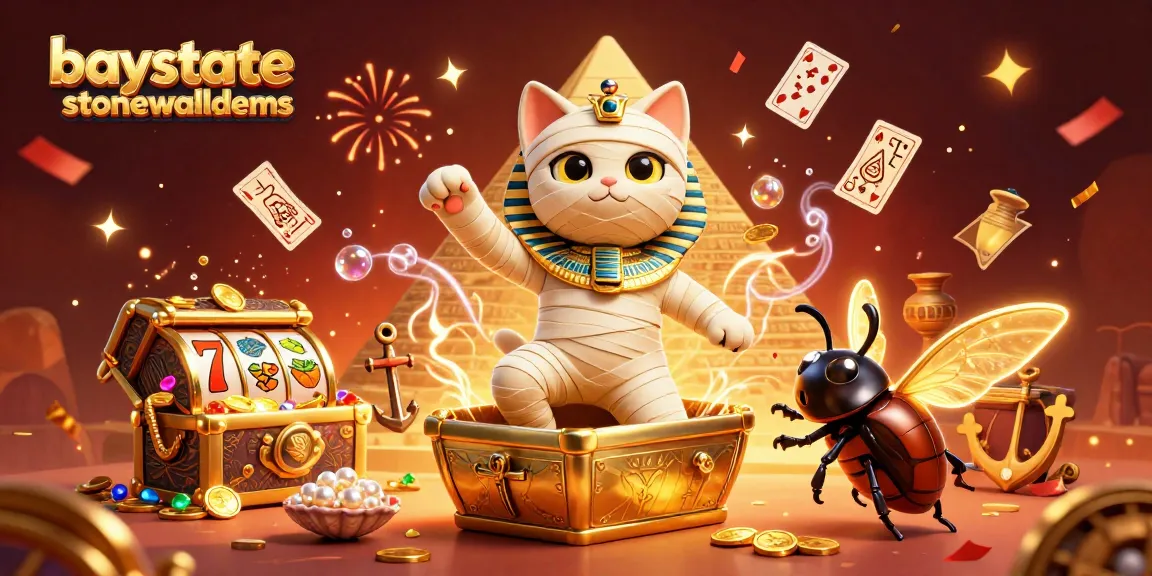 Mainkan slot gacor di baystatestonewalldems dengan kucing mummy 3D dan elemen kasino yang menakjubkan.